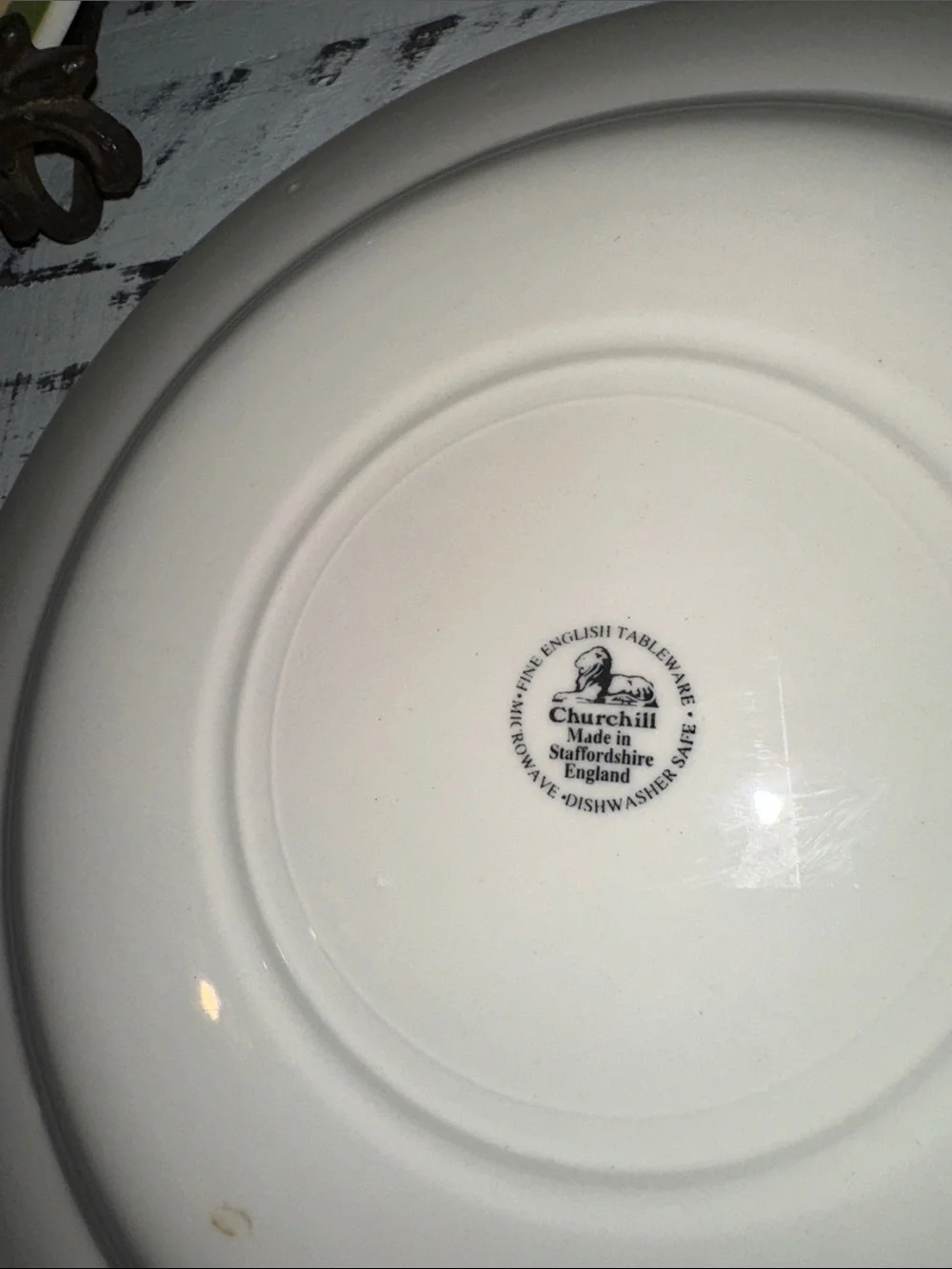 Churchill Somerset Fruit Pattern Plates. Set of 2
